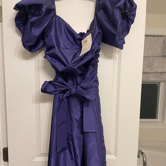 Anthropologie Delfi Collective Off shoulder puff sleeve jumpsuit - Picture 4 of 5